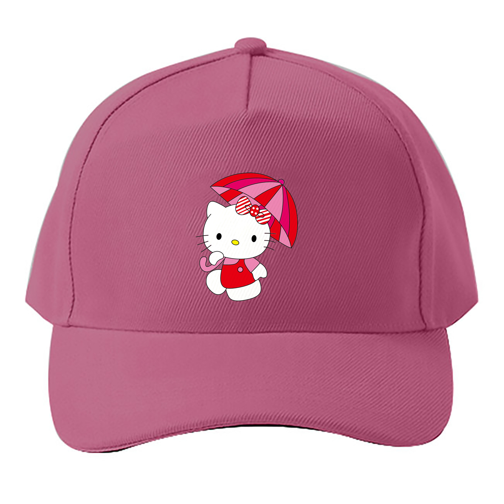 （画像用） Hello Kitty ハローキティ ベースボールキャップ 綿100％ 男女兼用 帽子 スポーツ